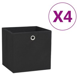  Pudełka z włókniny, 4 szt., 28x28x28 cm, czarne Lumarko!