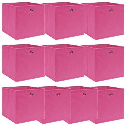  Pudełka, 10 szt., różowe, 32x32x32 cm, tkanina Lumarko!