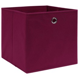  Pudełka z włókniny, 4 szt., 28x28x28 cm, ciemnoczerwone Lumarko!