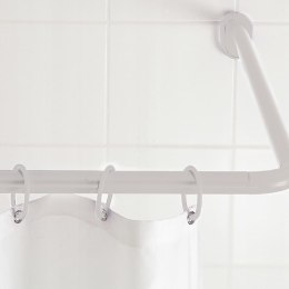 Uniwersalny drążek prysznicowy narożny, 25 mm, biały, 59501 Lumarko!