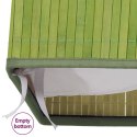 Bambusowy kosz na pranie z pojedynczą przegrodą, zielony Lumarko!