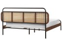 Łóżko drewniane 160 x 200 cm ciemne BOUSSICOURT Lumarko!