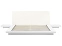 Łóżko ze stolikami nocnymi 180 x 200 cm białe ZEN Lumarko!