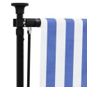 Roleta zewnętrzna, niebiesko-biała, 150x270 cm, tkanina i stal Lumarko!