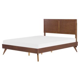 Łóżko 160 x 200 cm ciemne drewno ISTRES Lumarko!