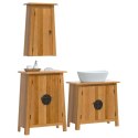 3-częściowy zestaw mebli łazienkowych, lite drewno sosnowe Lumarko!