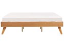 Łóżko 180 x 200 cm jasne drewno BERRIC Lumarko!
