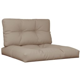 VidaXL Poduszki na sofę z palet, 2 szt., kolor taupe, tkanina