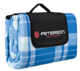 Materiałowy koc piknikowy z wodoodporną izolacją - Peterson