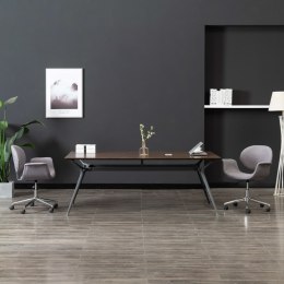  Obrotowe krzesło biurowe, szare, tapicerowane tkaniną Lumarko!