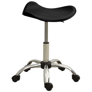  Taboret kosmetyczny, czarny, sztuczna skóra Lumarko!