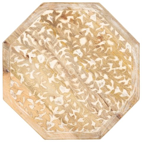  Stolik boczny, Ø48 cm, lite drewno mango Lumarko!