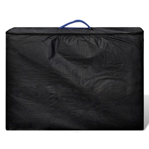  Niebieski składany stół do masażu 2 strefy z drewnianą ramą Lumarko!