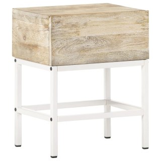  Stolik nocny, 40x30x50 cm, lite drewno mango Lumarko!