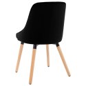  Krzesła stołowe, 2 szt., czarne, aksamitne Lumarko!
