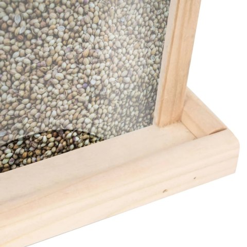  Karmniki dla ptaków, 4 szt., drewno jodłowe Lumarko!