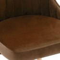  Krzesła stołowe, 2 szt., brązowe, aksamitne Lumarko!