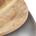  Stolik kawowy, szary, 68 x 68 x 30 cm, lite drewno mango Lumarko!