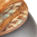  Stolik kawowy, szary, 68 x 68 x 30 cm, lite drewno z odzysku Lumarko!