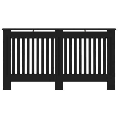  Osłona na kaloryfer, czarna, 152x19x81 cm, MDF Lumarko!