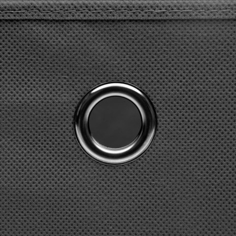  Pudełka z pokrywami, 10 szt., 28x28x28 cm, szare Lumarko!