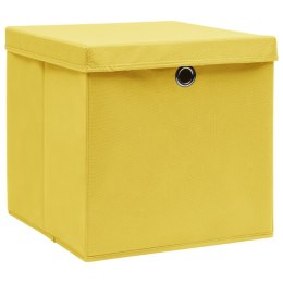  Pudełka z pokrywami, 10 szt., 28x28x28 cm, żółte Lumarko!