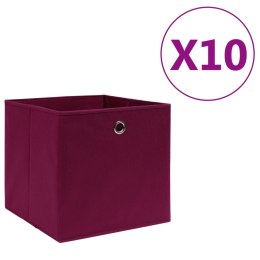  Pudełka z włókniny, 10 szt., 28x28x28 cm, ciemnoczerwone Lumarko!