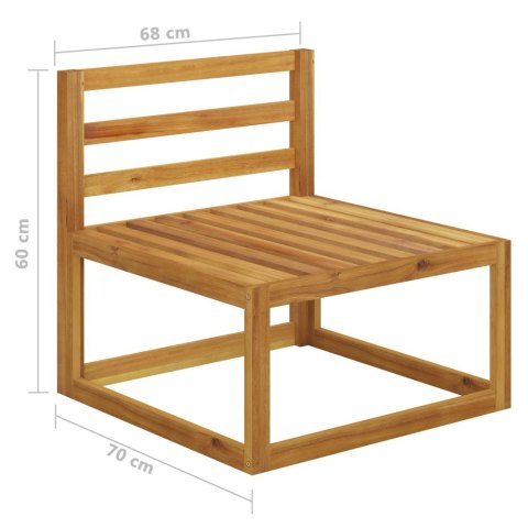  4-osobowa sofa ogrodowa z poduszkami, lite drewno akacjowe Lumarko!