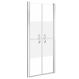 Lumarko Drzwi prysznicowe, szkło częściowo mrożone, ESG, 76x190 cm