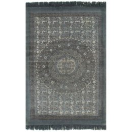  Dywan typu kilim, bawełna, 120 x 180 cm, szary ze wzorem Lumarko!