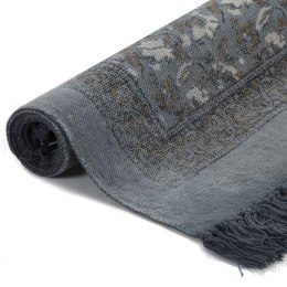  Dywan typu kilim, bawełna, 120 x 180 cm, szary ze wzorem Lumarko!