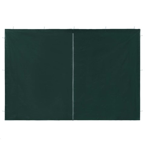  Ścianki boczne namiotu, 2 szt., z suwakiem, PE, zielone Lumarko!