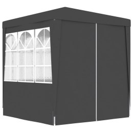  Namiot imprezowy ze ściankami, 2x2 m, antracyt, 90 g/m² Lumarko!