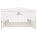  Namiot imprezowy ze ściankami, 4x4 m, biały, 90 g/m² Lumarko!