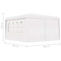  Namiot imprezowy ze ściankami, 4x4 m, biały, 90 g/m² Lumarko!