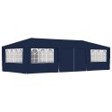  Namiot imprezowy ze ściankami, 4x9 m, niebieski, 90 g/m² Lumarko!