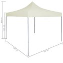  Profesjonalny, składany namiot imprezowy, 2x2 m, stal, kremowy Lumarko!