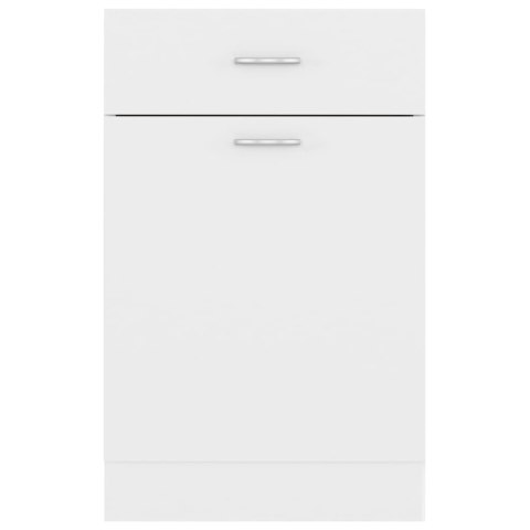  Szafka kuchenna, biała, 50x46x81,5 cm, płyta wiórowa Lumarko!