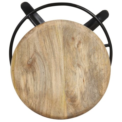  Stołki barowe, 2 szt., 52 cm, lite drewno mango Lumarko!