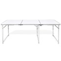  Składany, aluminiowy stół kempingowy z regulacją wysokości 180 x 60 cm Lumarko!