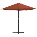  Parasol ogrodowy na słupku aluminiowym, 460 x 270 cm, terakota Lumarko!