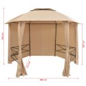  Namiot ogrodowy z zasłonami, sześciokątny, 360x265 cm Lumarko!