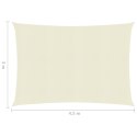  Żagiel przeciwsłoneczny, 160 g/m², kremowy, 3x4,5 m, HDPE Lumarko!