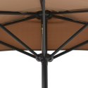  Półparasol balkonowy na słupku z aluminium, 270x135 cm, taupe Lumarko!