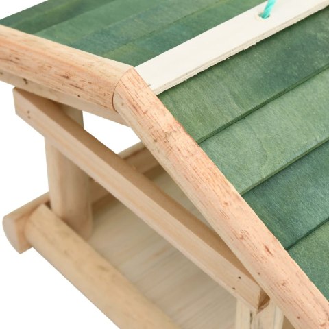  Karmnik dla ptaków, lite drewno, 35 x 29,5 x 21 cm Lumarko!