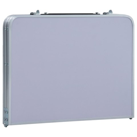  Składany stolik turystyczny, biały, aluminiowy, 60x40 cm Lumarko!