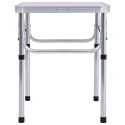  Składany stolik turystyczny, biały, aluminiowy, 60 x 45 cm Lumarko!