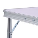  Składany stolik turystyczny, biały, aluminiowy, 60 x 45 cm Lumarko!