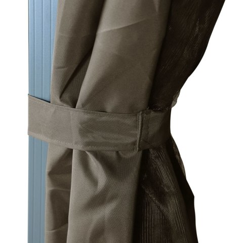  Altana ogrodowa z zasłonami, 300 x 300 cm, taupe, aluminium Lumarko!