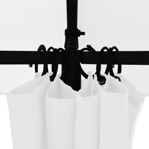  Altana ogrodowa z zasłonami, 360x312x265 cm, biała, 180 g/m² Lumarko!